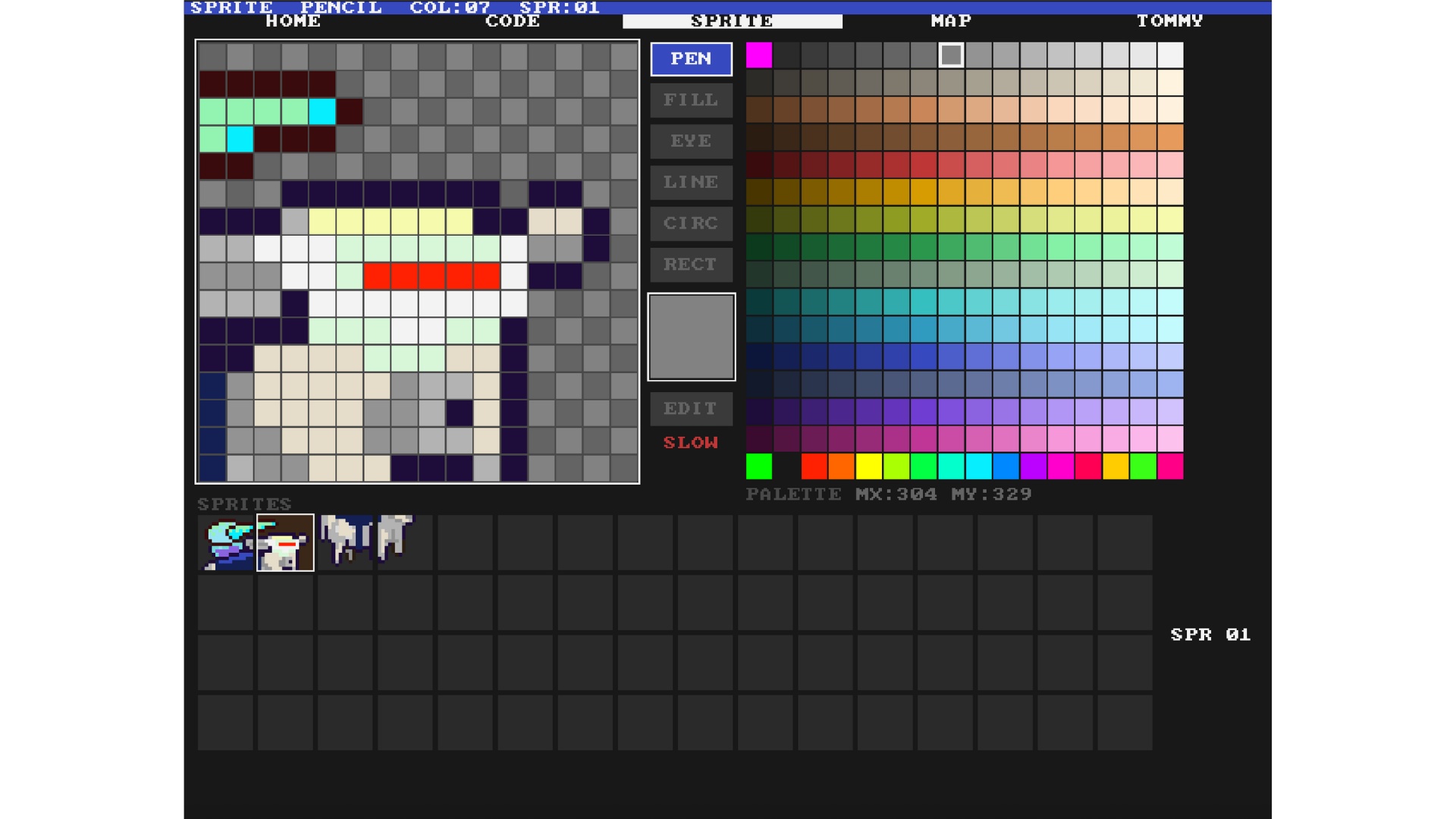 FRED-80 sprite editor